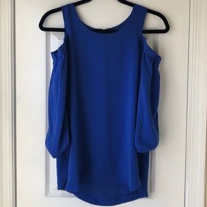 Naked Zebra Cold Shoulder Top